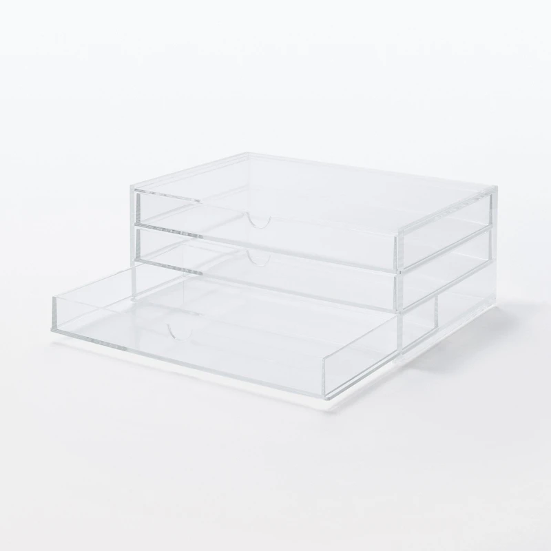 Acrylic Case 3 Rows Large