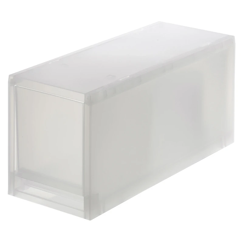 Polypropylene Storage Case Drawer Slim Deep with Partition (W14 x D37 x H17.5 cm)