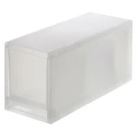 Polypropylene Storage Case Drawer Slim Deep with Partition (W14 x D37 x H17.5 cm)