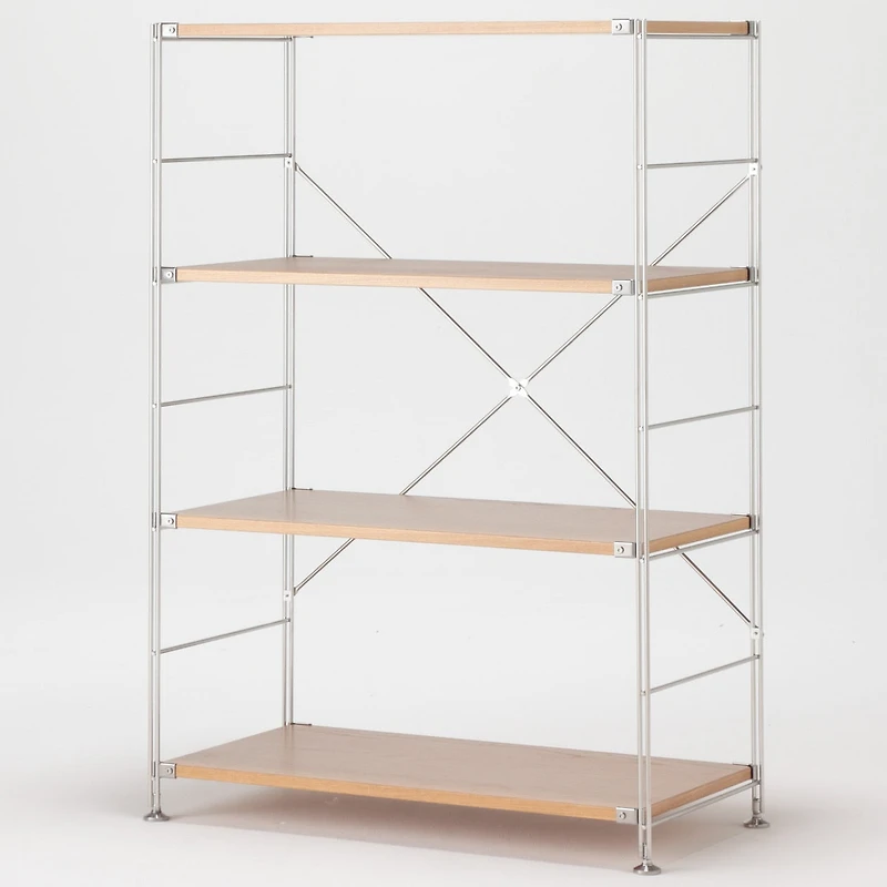 SUS Shelving Unit - Oak - Wide - Medium