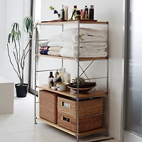 SUS Shelving Unit - Oak - Wide - Medium