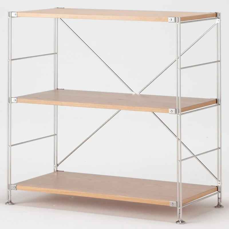 SUS Shelving Unit - Oak - Wide - Small