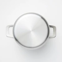 Stainless Aluminium 3-Layer Steel Saucepot 6L