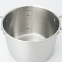 Stainless Aluminium 3-Layer Steel Saucepot 6L