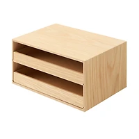 Wooden Storage Tray 2 Drawers