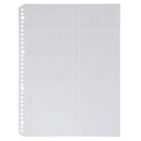Clear Pocket Refill for Cards (10 Piece Set)