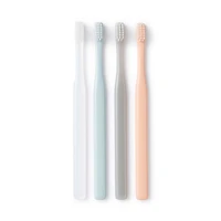 Polypropylene Toothbrush 4 Colours Set - Fine Bristles