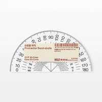 Acrylic Protractor Semi-Circle