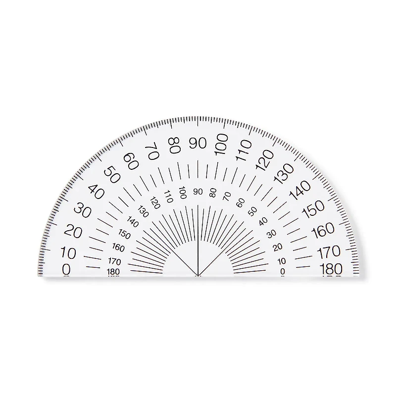 Acrylic Protractor Semi-Circle