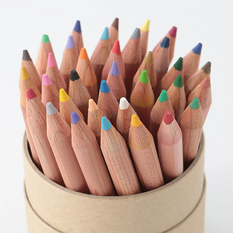 Coloured Pencils With Paper Tube (36 Piece Set)