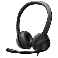 Logitech H390 Wired Headset with Noise Cancelling Microphone - Black