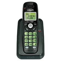 VTech 1-Handset DECT 6.0 Cordless Phone (CS6114-11 BLK)