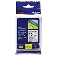 Brother 12mm Black on White Tape (TZE231)