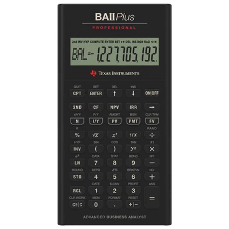 Texas Instruments BA II Plus Professional Calculator