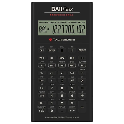 Texas Instruments BA II Plus Professional Calculator