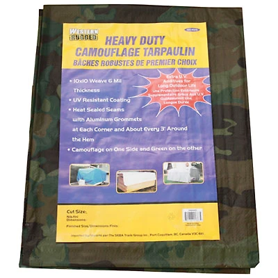 Western Rugged Tarp 10 x 20 ft. - Camouflage