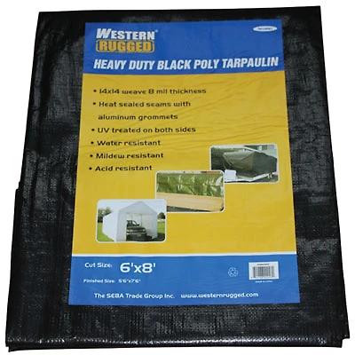 Western Rugged Tarp 20 x 20 ft. - Black
