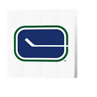 Vancouver Canucks Canvas Art (NHL291970128W) - Vintage Stick White Logo