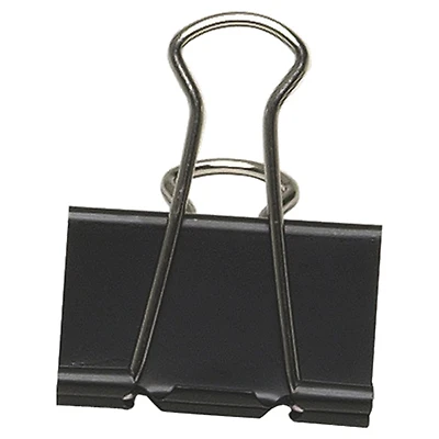 Acme United Sure-Grip Triangular Fold Back Binder Clips (ACM11213) - 12 Pack - Black