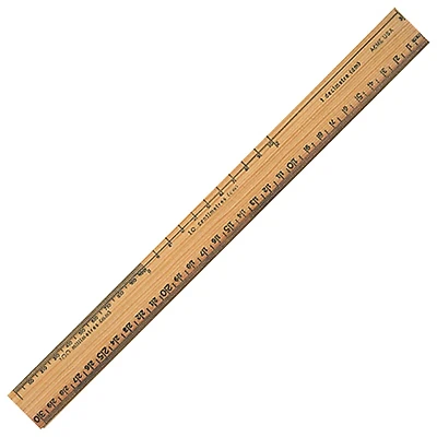 Acme United Plain-Edge Double-Bevel School Ruler (ACM16930)