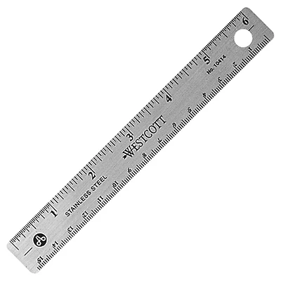 Acme United Westcott Stainless Steel Ruler (ACM50200)