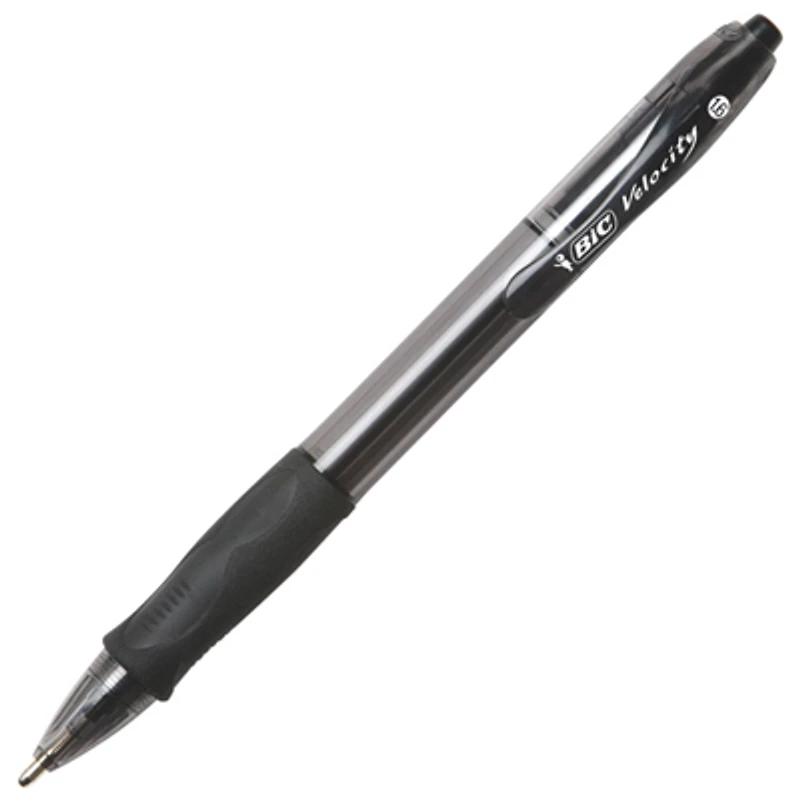 BIC Easy-Glide 1.6mm Ballpoint Retractable Pen (BICVLGB11BK) - Box of 12 - Black