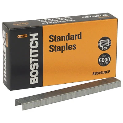Stanley Bostitch Chisel Point Standard Staples (BOSSBS1914CP) - 5000 Pack