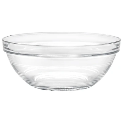 Duralex Lys 6.7" Stackable Glass Bowl - Set of 6 - Clear