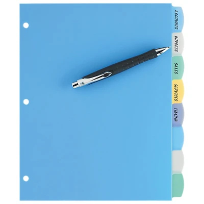 Avery Durable Translucent Write-On Divider (AVE16171) - Assorted Colors