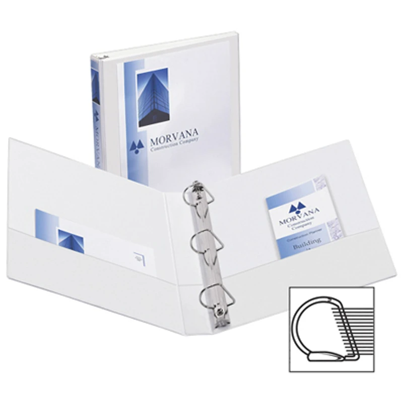 Avery Durable 1 1/2" Reference Slant D-Ring View Binder (AVE17022) - White