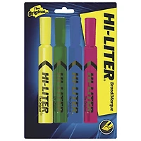 Avery Hi-Liter Chisel Point Highlighter (AVEC83564) - 4 Pack