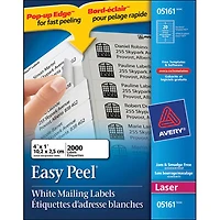 Avery 1" x 4" Easy Peel Mailing Labels (AVE05161) - 2000 Pack