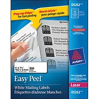 Avery 1" x 4" Easy Peel Mailing Labels (AVE05262) - 350 Pack