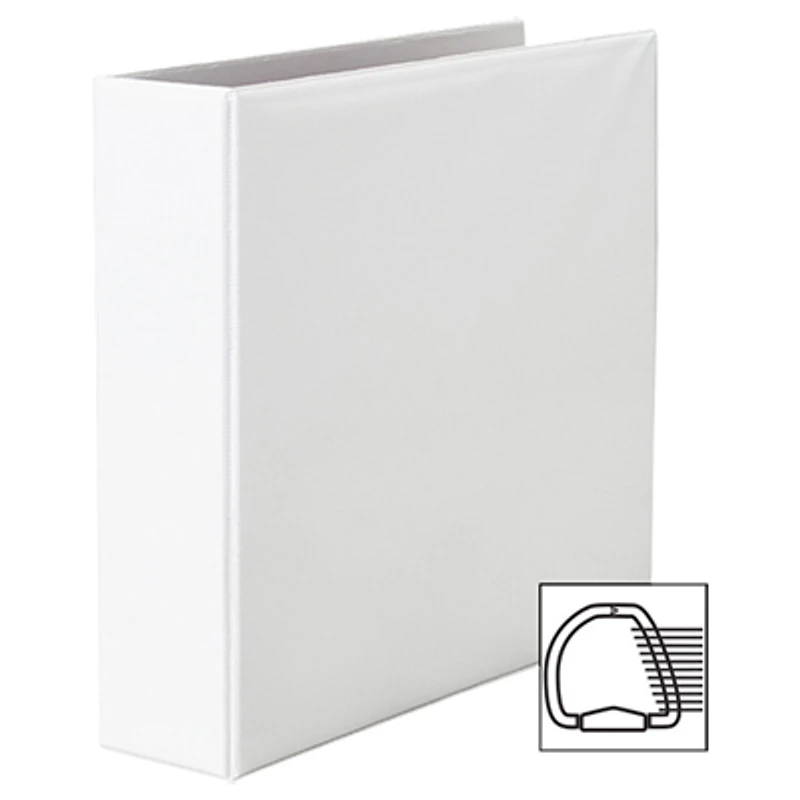 Avery 2" Heavy-Duty One Touch D-Ring View Binder (AVE79-792) - White