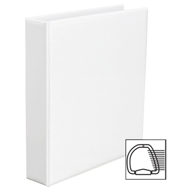 Avery Heavy-Duty 1-1/2" One-Touch D-Ring View Binder (AVE79-795) - White