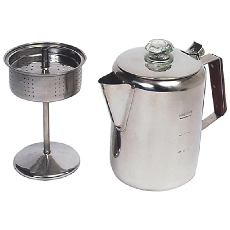 World Famous Coffee Perculator - 9 Cups - Stainless Steel