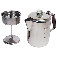 World Famous Coffee Perculator - 9 Cups - Stainless Steel