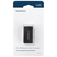 Insignia Cat-5/5e/6 RJ45 Inline Ethernet Cable Coupler Adapter - Grey - Only at Best Buy
