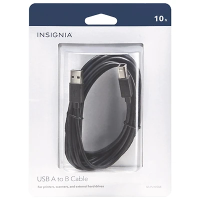 Insignia 3m (10 ft.) USB-A to USB-B Cable (NS-PU105AB-C) - Only at Best Buy