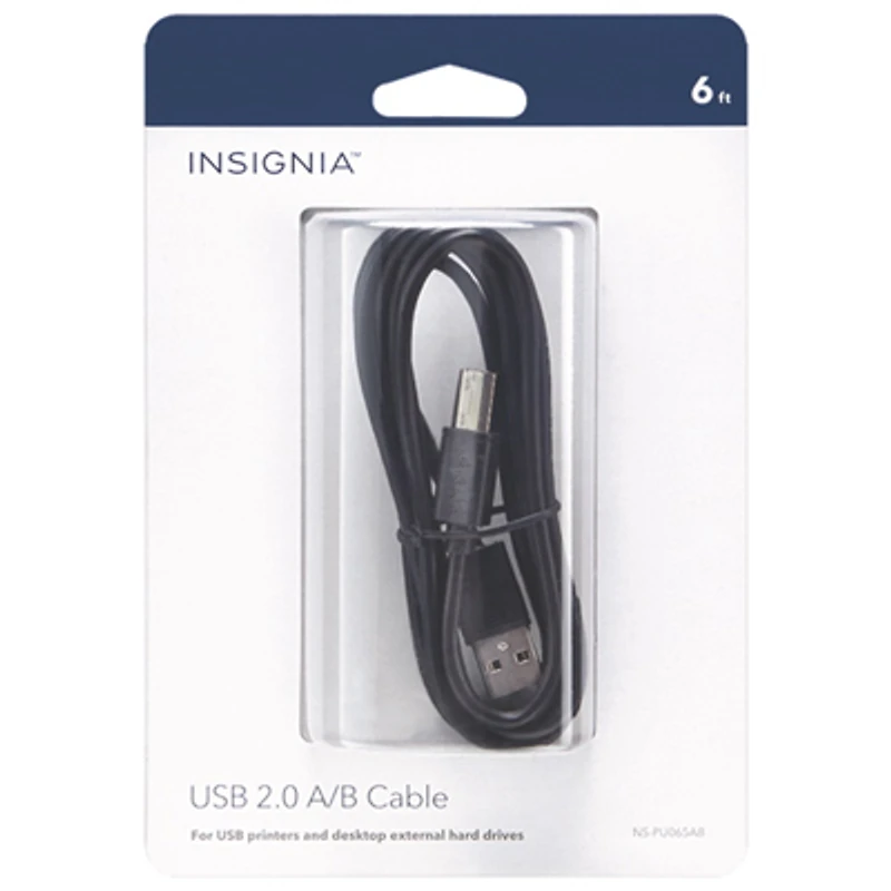Insignia 1.8m (6 ft.) USB-A to USB-B Cable (NS-PU065AB-C) - Only at Best Buy