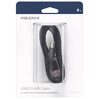 Insignia 1.8m (6 ft.) USB-A to USB-B Cable (NS-PU065AB-C) - Only at Best Buy