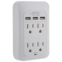 Insignia 4-Outlet Surge Protector With USB - Only at Best Buy