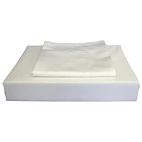 Maholi Bamboo Solid Collection 310 Thread Count Rayon Duvet Cover Set - Single/Twin