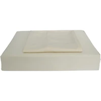 Maholi Bamboo Solid Collection 310 Thread Count Rayon Duvet Cover Set - Queen