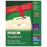Avery Filing Labels (AVE05966) - 600 Pack - Yellow