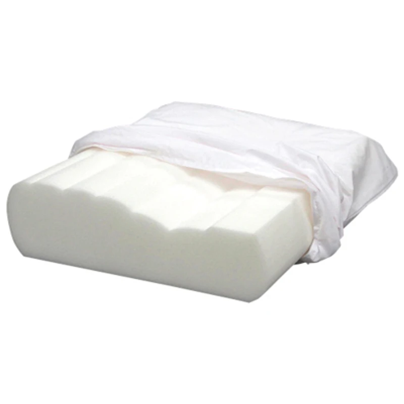 Bodyform Orthopedic Curved Wave Foam Pillow - White