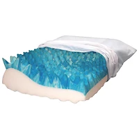 BodyForm Orthopedic Nightwave Gel Infused Foam Pillow - White