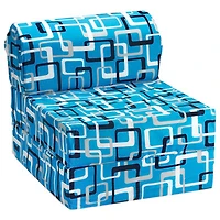 Comfy Kids - Kids Flip Chair - Blue & White
