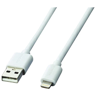 Insignia Apple MFi Certified 1.8m (6 ft.) Apple iPhone Lightning USB Cable - White - Only at Best Buy