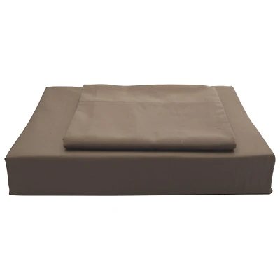 Maholi Solid Collection 250 Thread Count Egyptian Cotton Duvet Cover Set - Queen